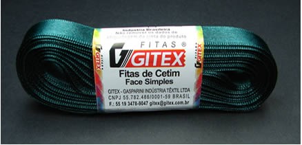 FITA DE CETIM DUPLA FACE – NUMERO 02 – POLIAMIDA – PEÇA 10 METROS – LARGURA 11MM – COR 139 – GARRAFA