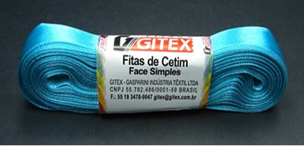 FITA DE CETIM DUPLA FACE – NUMERO 02 – POLIAMIDA – PEÇA 10 METROS – LARGURA 11MM – COR 142 – MAR