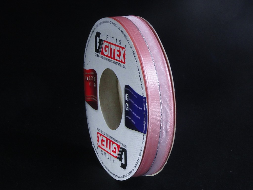 FITA DE VOIL – REF. 1975/3 – POLIESTER – LARGURA 15MM – COR 104 – ROSA MEDIO