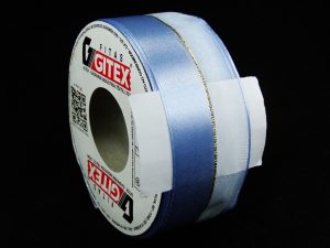 FITA DE VOIL – REF. 1976/9 – POLIESTER – LARGURA 38MM – COR 112 – AZUL NATIER