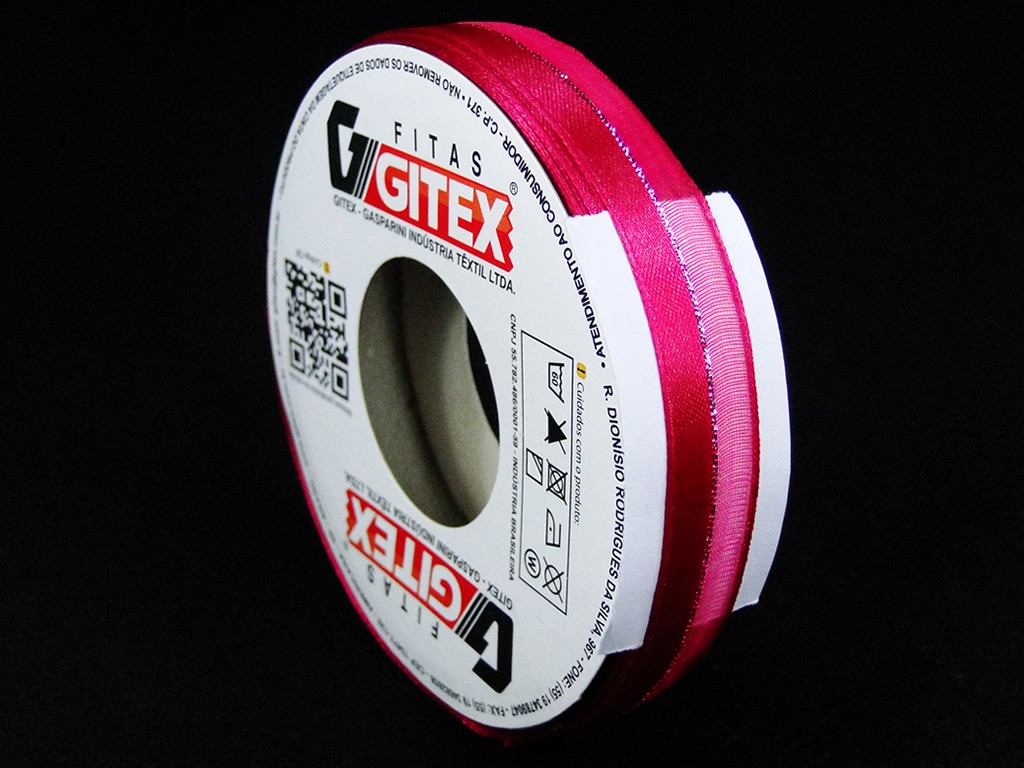 FITA DE VOIL – REF. 1975/3 – POLIESTER – LARGURA 15MM – COR 185 – AZALEA